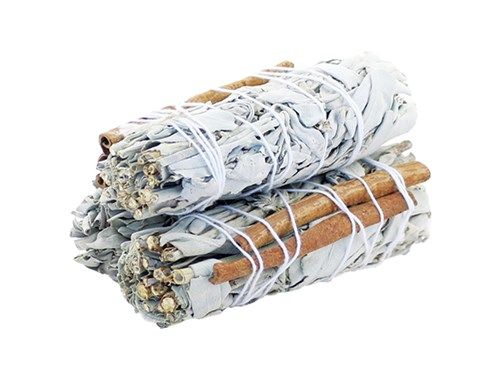 Smudge Stick - Sauge Blanche & Cannelle 10cm