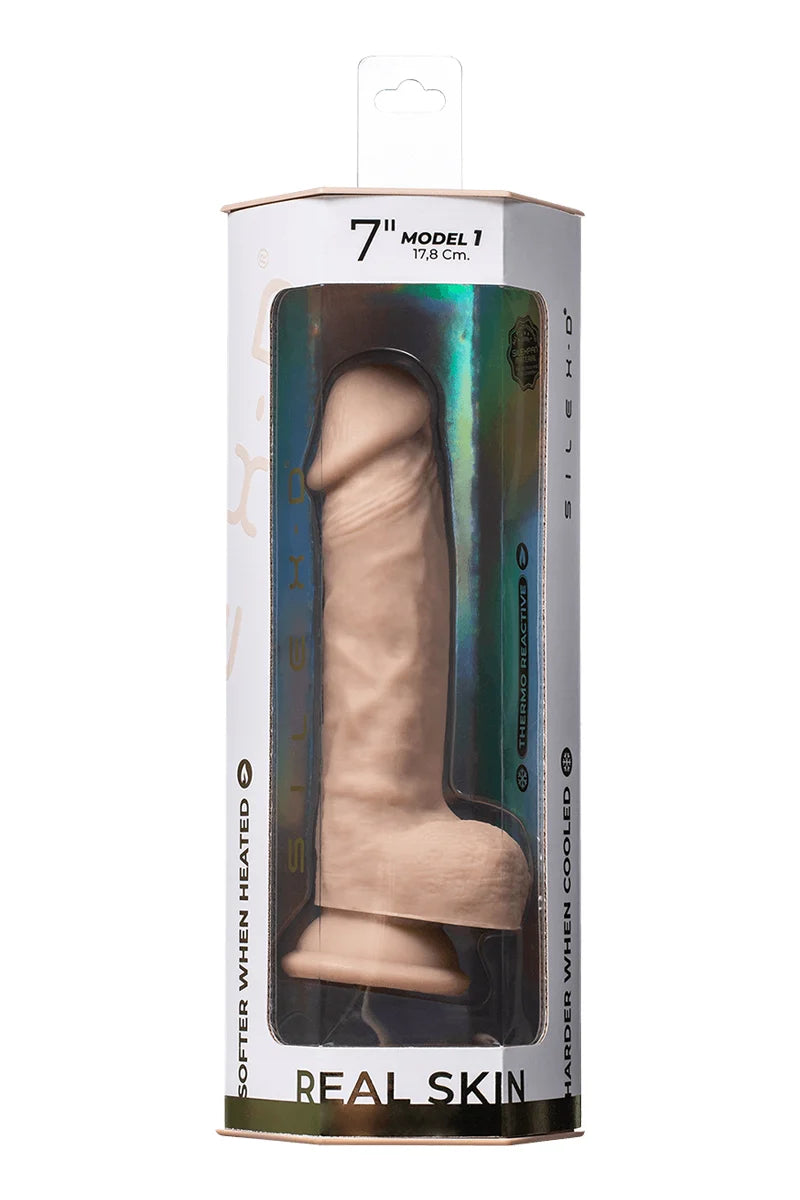 Gode Real Skin flesh 17,8 cm - SilexD